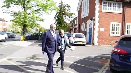 Ed Davey and Jonathan Bartley cast election votes