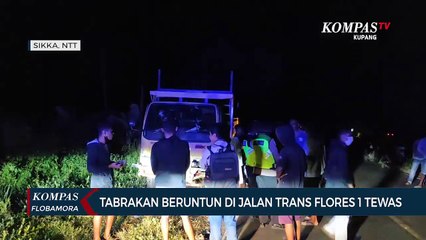 Tabrakan Beruntun di Jalan Trans Flores 1 Korban Tewas di TKP