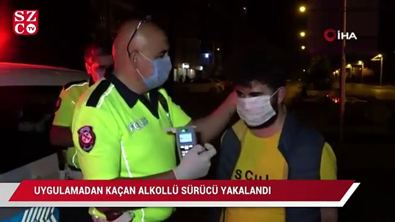 Uygulamadan kaçan alkollü sürücüye 10 bin lira para cezası kesildi