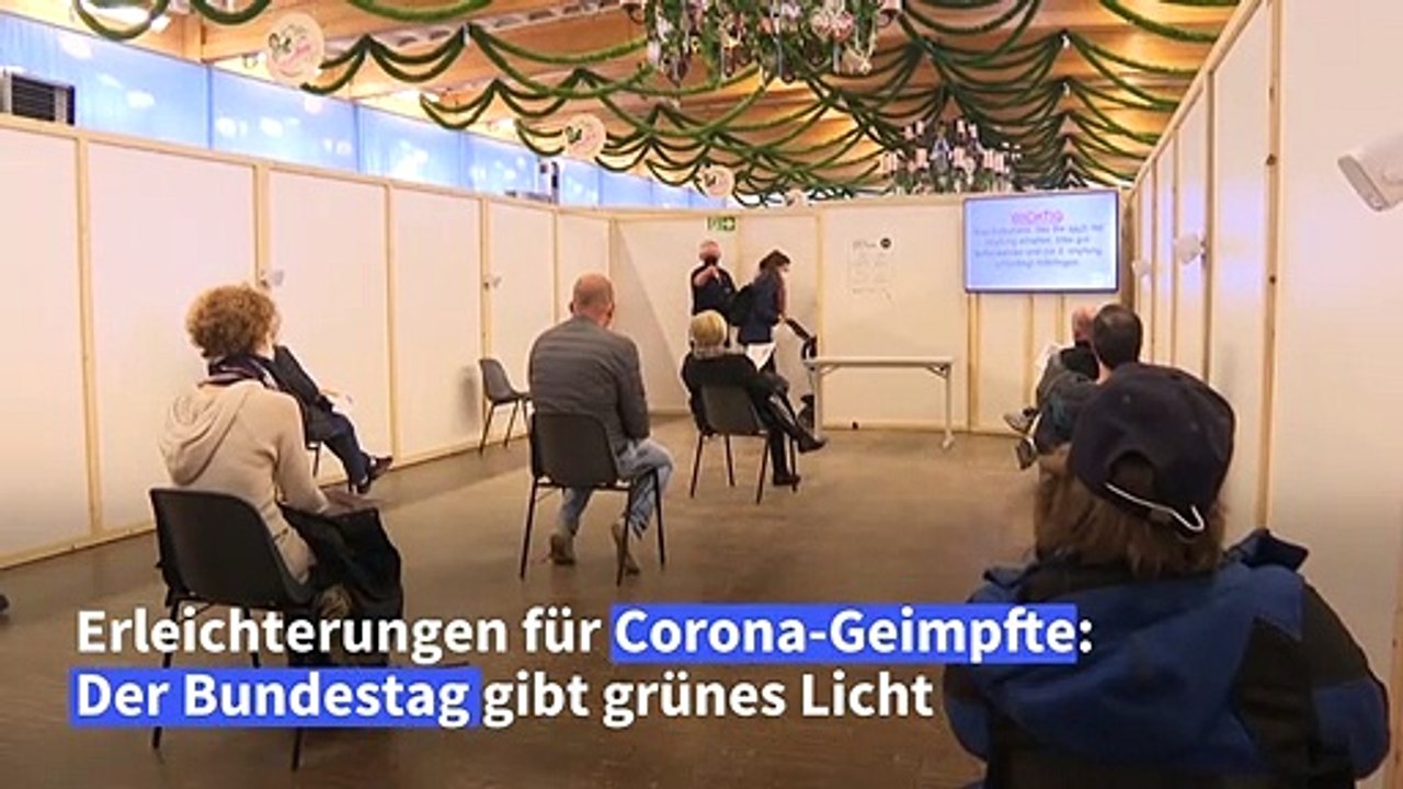 Bundestag beschließt Erleichterungen für Corona-Geimpfte