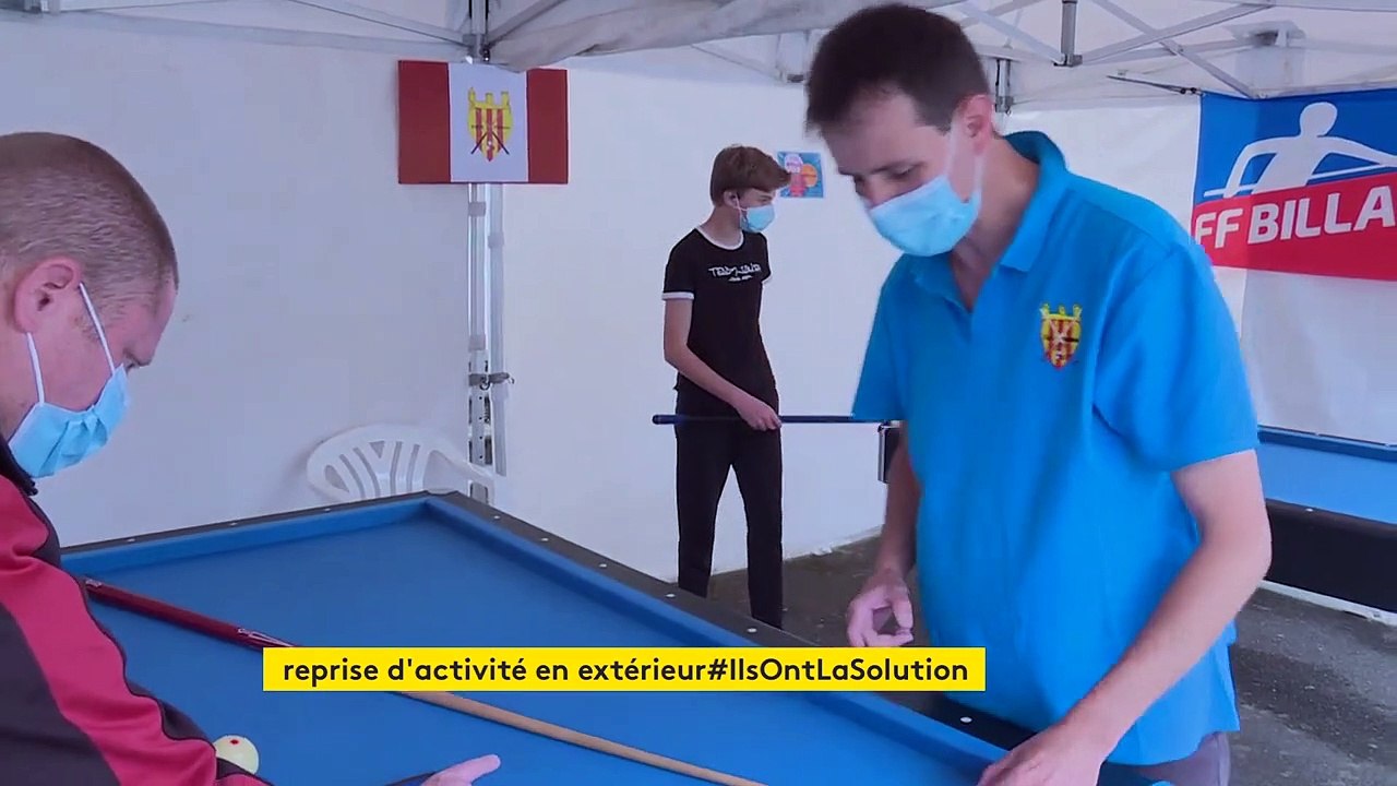 Le club de billard de Foix installe des tables en plein air, une première en France