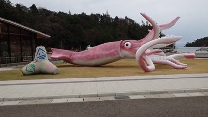 Japanische Stadt gibt Corona-Hilfen für Kalmarstatue aus