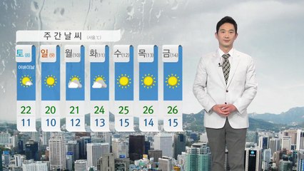 [날씨] 내일 아침~낮 곳곳 비...한낮에도 쌀쌀 / YTN