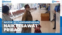 Susi Pudjiastuti Bersama Cucunya Mudik ke Pangandaran Naik Pesawat Pribadi