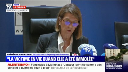 Féminicide à Mérignac/Procureur de Bordeaux: "Interrogé sur les armes (...) le mis en cause a indiqué les avoir acquises auprès de clandestins croisés en ville"