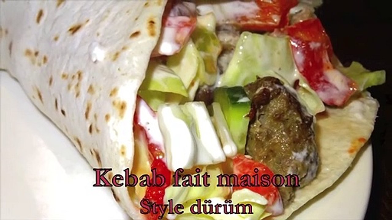 Kebab Fait Maison Style Dürüm - Kebab Facile De Viande De Bœuf - Recette #35