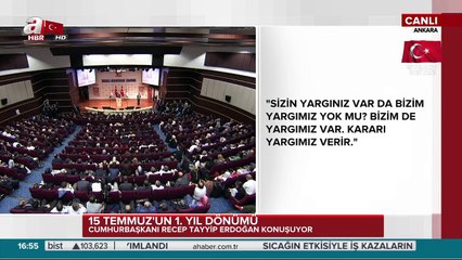 Erdoğan'dan salonu ayağa kaldıran konuşma