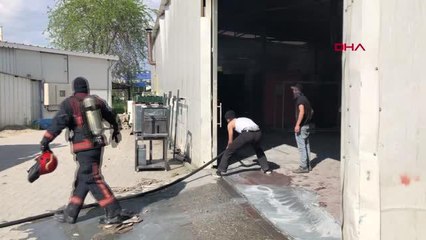 SAKARYA BOYA ATÖLYESİNDE YANGIN