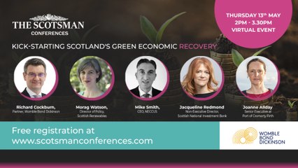 WATCH LIVE:  Kick-starting Scotland’s Green Economic Recovery