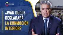 Iván Duque no descarta solicitar el Estado de Conmoción en el interior de Colombia