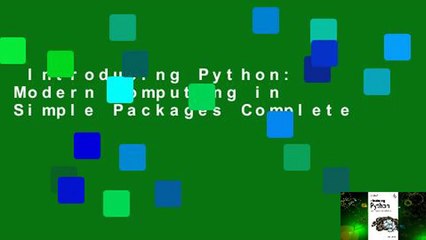 Introducing Python: Modern Computing in Simple Packages Complete