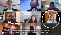 Un senador encendió un fondo virtual para que pareciera  que estaba en su casa y en realidad estaba conduciendo
