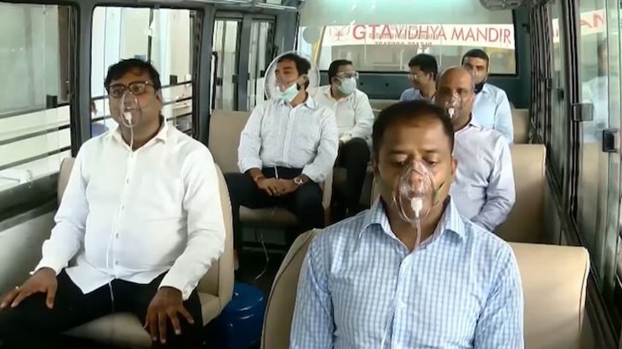 Good news: School buses modified as makeshift oxygen centres for Covid patients in Chennai