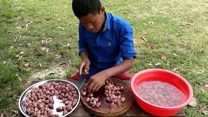 222 Crispy Duck Hearts Cooking Recipe | Frying Crunchy Duck Heart