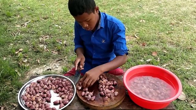 222 Crispy Duck Hearts Cooking Recipe | Frying Crunchy Duck Heart