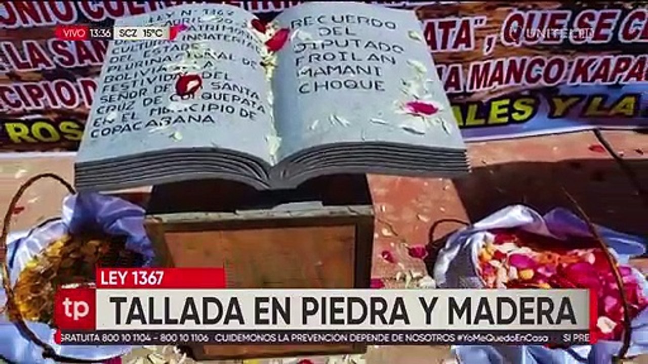 Por primera vez en la historia entregan una ley tallada en piedra y madera