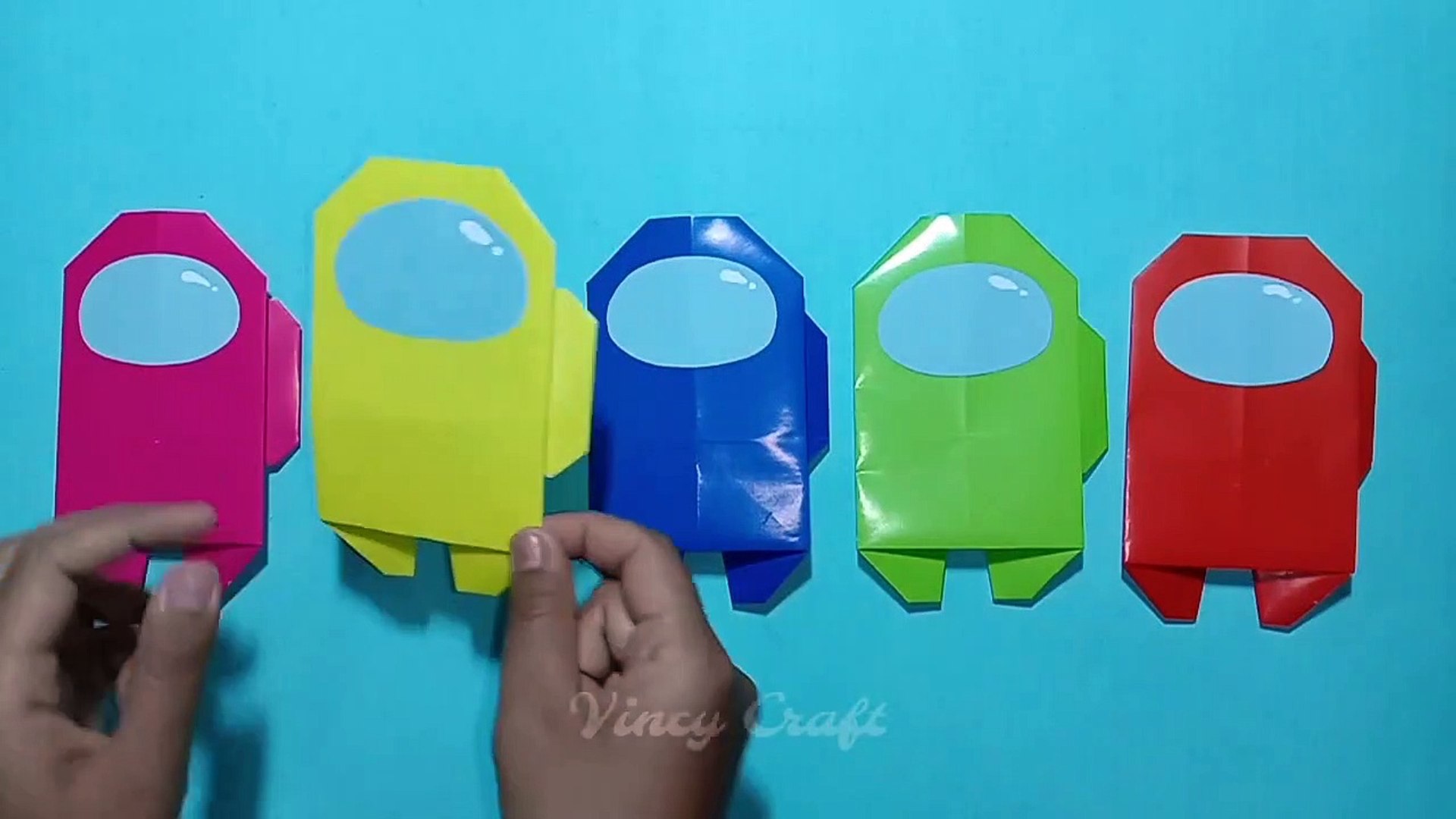 ⁣Origami Among Us | Diy Among Us | Easy Crafts