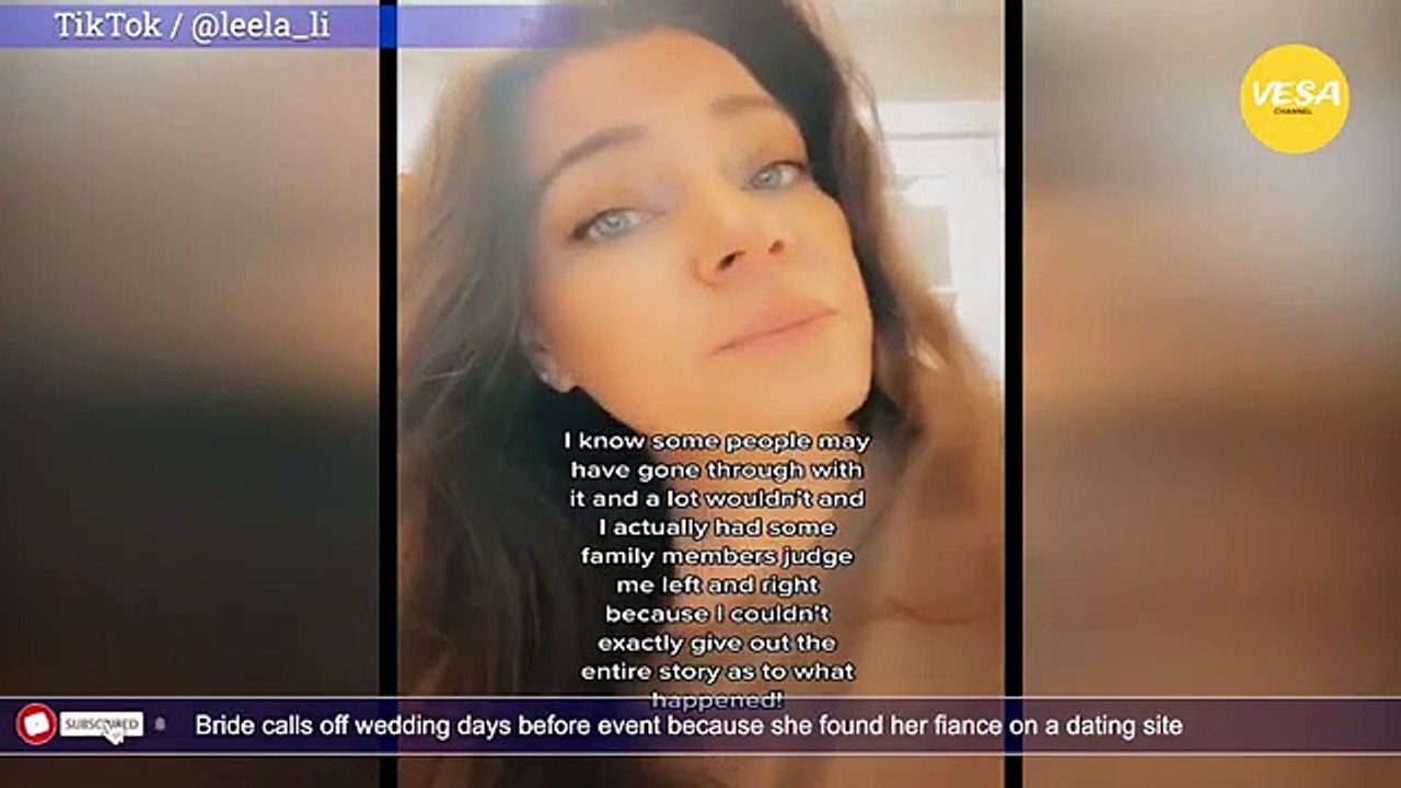 Bride calls off wedding days before event because she found her fiance on a dating site