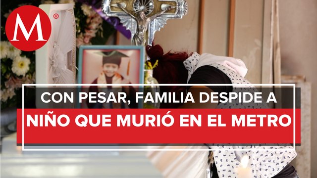 Con el corazón roto, familiares despiden a Brandon Giovanny, niño que murió tras accidente en la L12