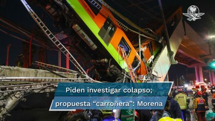 Colapso Línea 12 del Metro. Morena frena creación de una Comisión Investigadora