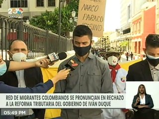 Red de Migrantes del MSV se solidariza con protestas pacíficas del pueblo colombiano