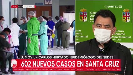 22 municipios de Santa Cruz reportan un total de 602 casos positivos de Covid-19