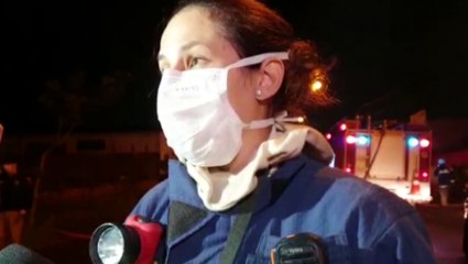 Grande incêndio: Foram destruídos caminhões e materiais de eletricidade, diz tenente do Corpo de Bombeiros