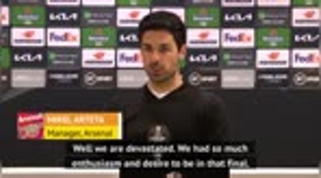 Arsenal 'devastated' after Europa League defeat, says Arteta