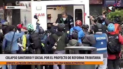 Crisis en Colombia colapso sanitario y social debido al proyecto de reforma tributaria impulsado por el Presidente Iván Duque