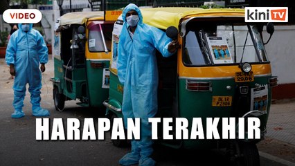 Motor roda tiga terpaksa dijadikan ambulans di India