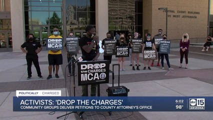 Community groups deliver petitions to County Attorney's Office