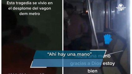 Revelan videos desde adentro del Metro que colapsó; documentan aterrador momento