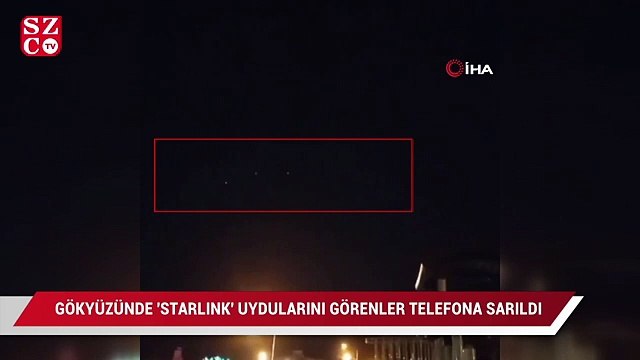 Gökyüzünde “Starlink” uydularını gören telefona sarıldı