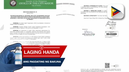 Mga government vehicles, kinakailangang magbaba ng bintana ng kanilang sasakyan kung babyahe papasok ng Davao City upang maiwasan ang risk ng COVID-19 transmission ayon kay Mayor Sara Duterte