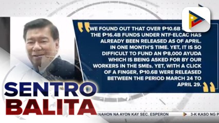 SP Sotto, dinepensahan ang pondo ng NTF-ELCAC na kinukwestiyon ni Sen. Drilon; LtGen Parlade, nakatakdang ipatawag ng senado
