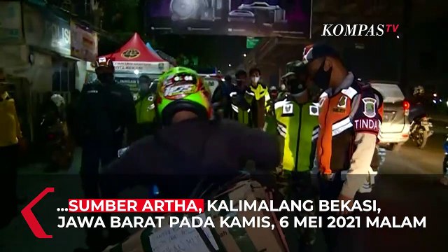 Kocak! Pengendara Tulis Ini di Motornya, Antisipasi Penyekatan Larangan Mudik Oleh Polisi