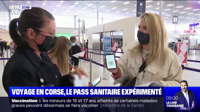 Le pass sanitaire expérimenté pour les voyages vers la Corse