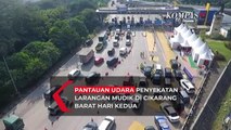 Pantauan Udara Penyekatan Larangan Mudik di Cikarang Barat Hari Kedua