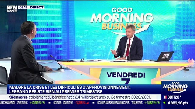 Benoît Coquart (Legrand) : Legrand résiste bien au premier trimestre malgré la crise et les difficultés d'approvisionnement - 07/05