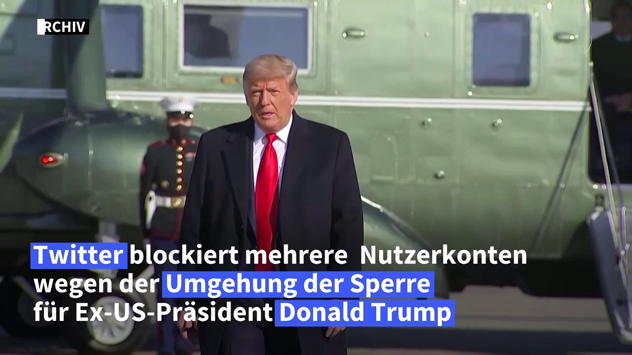 Twitter blockiert Konten für Umgehung von Trump-Sperre