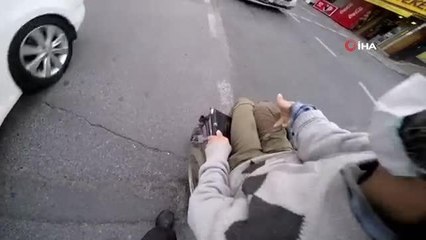 İstanbul'un göbeğinde insanlık ölmüş dedirten olay kamerada