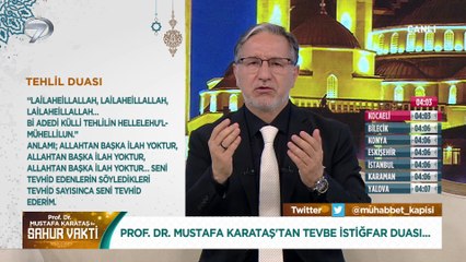 Prof. Dr. Mustafa Karataş ile Sahur Vakti - 7 Mayıs 2021