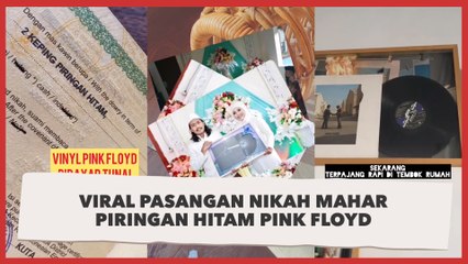 Viral Pasangan Nikah Mahar Piringan Hitam Pink Floyd, Petugas KUA Melongo