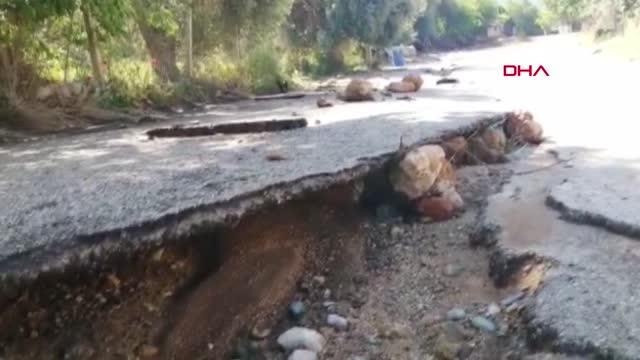 KOZAN'DA SAĞANAĞIN NEDEN OLDUĞU ZARAR, SULAR ÇEKİLİNCE ORTAYA ÇIKTI
