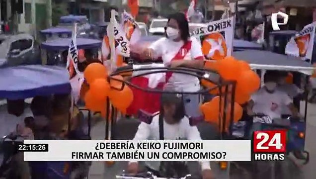 Segunda vuelta: Keiko Fujimori evalúa firmar hoja de ruta