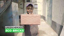Green Heroes: Making bricks from plastic waste
