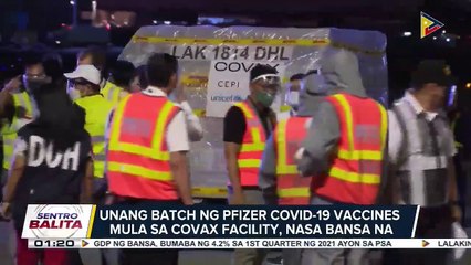 193-K doses ng Pfizer COVID-19 vaccines mula sa CoVax Facility, nasa bansa na