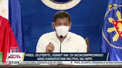 Pangulong Duterte, nanindigang may sapat na basehan para 'di tumuloy sa debate kay Ret. Justice Carpio