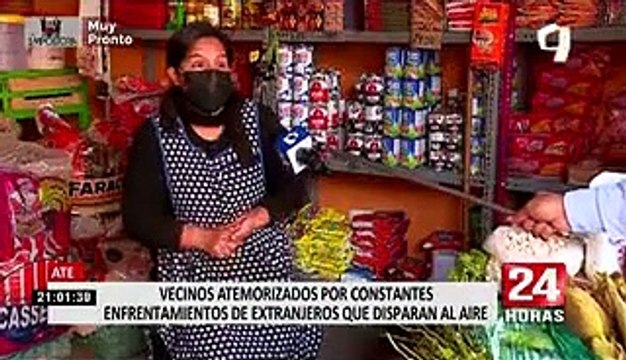 Ate: vecinos atemorizados por extranjeros que realizaron disparos al aire