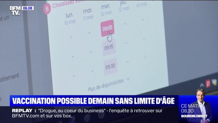 Covid-19: la vaccination sans limite d'âge devient possible dès ce mercredi